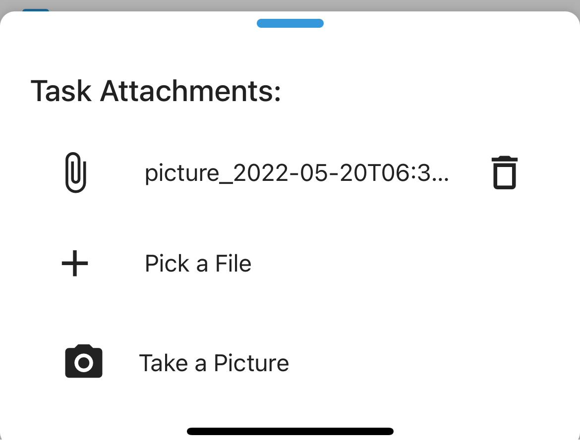 Checklist Task Attachments